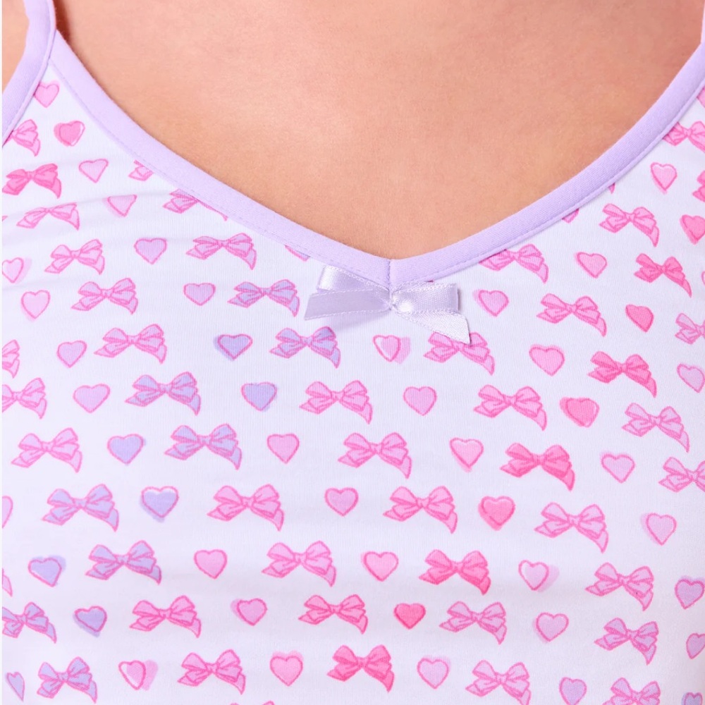 LoveShackFancy X Roller Rabbit Disco Bow Mischa Set Size XS - Picture 2 of 5